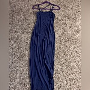 Elegant Navy Blue Maxi Dress